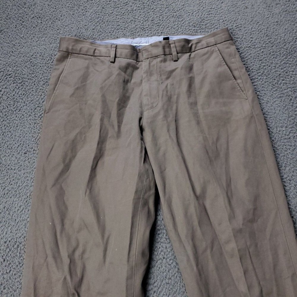 J. Crew Classic Fit Slacks Dress Chino Pants Beige Mens Size 34 x32